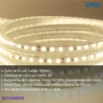 Tira Led Solar Litex Lx437 Intemperie Jardín Decoración - Imagen 7