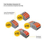 Kit de Conectores Empalme Fast Clip 2 y 3 Polos, 2 y 3 Bornera x80pzs - Imagen 4