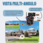 CAMARA SEGURIDAD SOLAR - DOMO DOBLE LENTE 4G ZOOM 36X - Imagen 4