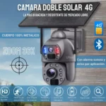 CAMARA SEGURIDAD SOLAR - DOMO DOBLE LENTE 4G ZOOM 36X - Imagen 8