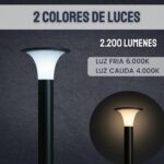 Farola LED Solar LX920 – Iluminación eficiente y autónoma - Imagen 4