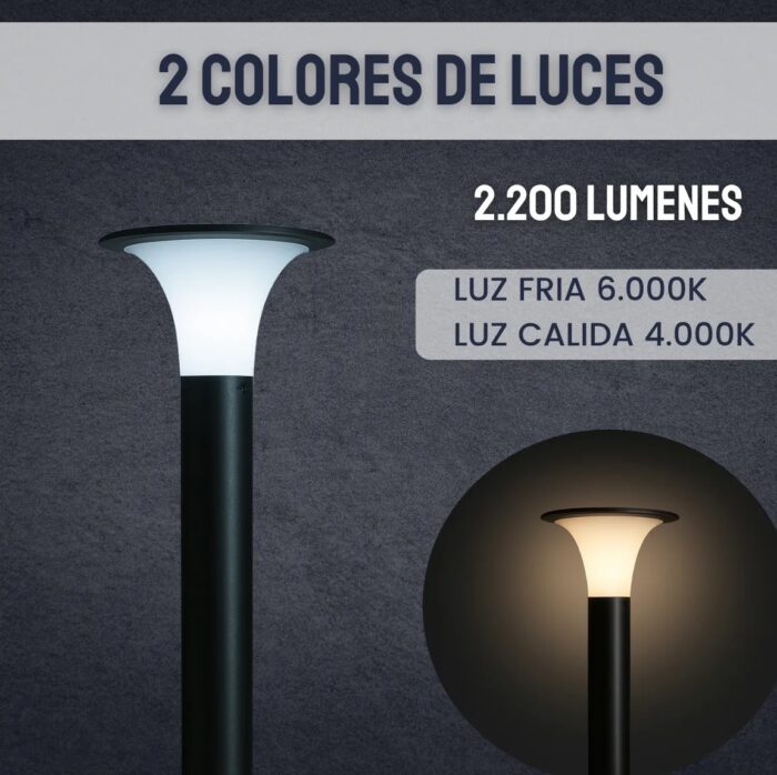 Farola LED Solar LX920 – Iluminación eficiente y autónoma - Imagen 4