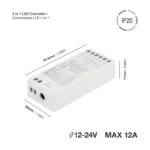 Controlador LED 5 en 1 2.4GHz 12A máx. 12-24V IP20 - Imagen 5