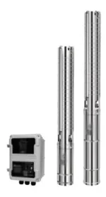 Bomba Sumergible H 1100W. Pozo 3". Bomba Centrifuga con controlador AC/DC