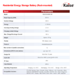 Batería de Litio LiFePO4 25.4V 200Ah Raqueable Kaise - Imagen 3